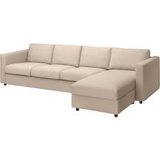 Chaise longue Utemöbler IKEA Vimle with Chaise Longue Hallarp Beige Soffa 322cm 4-sits