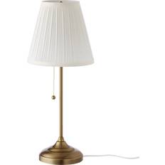 E27 - Innenbeleuchtung Tischlampen Ikea Arstid Brass/White Tischlampe 55cm