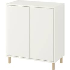 Träfiber Förvaringsskåp Ikea Eket White/Wood Förvaringsskåp 70x80cm