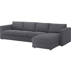 Holzfaser Sofas Ikea VIMLE Gunnared Medium Grey Sofa 322cm 4-Sitzer