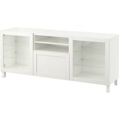 Glas TV-bänkar Ikea BESTÅ TV-bänk