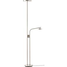 IKEA ISJAKT LED uppljus/läslampa, dimbar/förnicklad Golvlampa