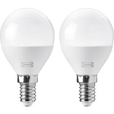 IKEA E14 LED-lampor IKEA SOLHETTA LED ljuskälla E14 806 lumen, dimbar/globformad opalvit, 45 mm