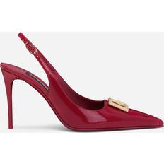 Dolce & Gabbana Polished Calfskin Slingbacks