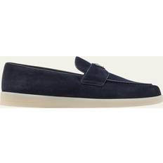 Prada Men Low Shoes Prada Suede Loafers