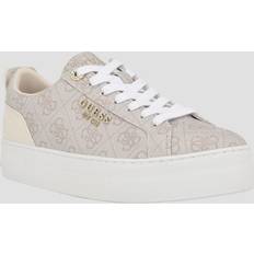 Guess Women Sneakers Guess Logo Print Low-top Sneakers Ivory