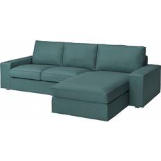 IKEA Kivik Kelinge Grey Turquoise Soffa 280cm 3-sits