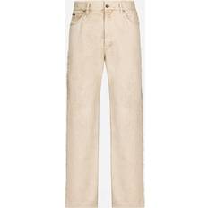 Dolce & Gabbana Beige Jeans Dolce & Gabbana Overdye Jeans with Raw Edge combined_colour