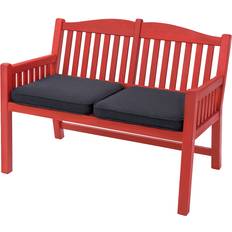 IKEA Trädgårdsbänkar IKEA PÄRONHOLMEN Bänk med ryggstöd, utomhus, röd/Järpön/Duvholmen antracit Trädgårdsbänk