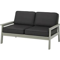 IKEA BONDHOLMEN 2-sits utomhus, grålaserad/Järpön/Duvholmen antracit Soffa