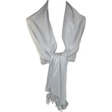 Silver - Women Scarfs CTM Classic Pashmina Wrap Scarf Shawl Pack of 2 Women