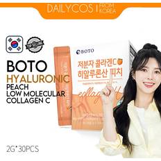 Pfirsich Nahrungsergänzung Boto Molecular Collagen C Hyaluronic Acid Peach