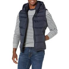 Tommy Hilfiger Men Vests Tommy Hilfiger Men's Quilted Puffer Vest, Midnight Hoody