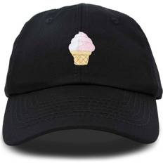 Accessories Dalix Soft Serve Ice Cream Hat Cotton Baseball Cap in Black