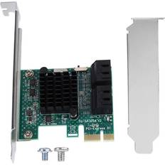 .Cuifati PCIE to SATA Adapter,PCIE to SATA 3.0 Expansion Card,4-Port 6G,SATA