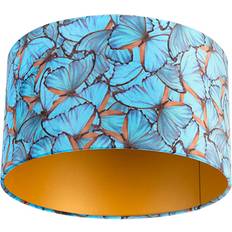 Gold Shades QAZQA Velvet Lampshade Butterfly Design 35 35 20 Gold Shade