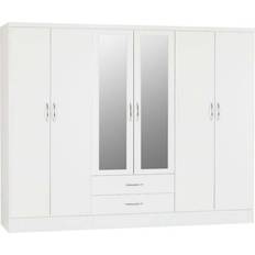 SECONIQUE Nevada ‎White Gloss Wardrobe 230x183cm