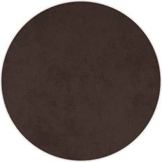 Northern Row Rug Round Ø270 cm Dark Brown Brown