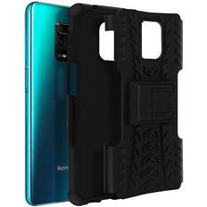 Matkapuhelimen lisävarusteet Avizar Shockproof Stand case Backcover Xiaomi Redmi Note 9 Pro 9 Pro Max Black