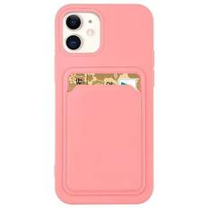 Samsung galaxy a42 5g cover Hurtel Silicone Korthållare Skal Samsung Galaxy A42 5G Rosa