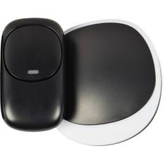 Wireless Plug-in Doorbell with LED Alert Black