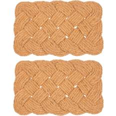 Nicola Spring Coir Knotted Door Mat 68cm Brown