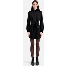 Velours Robes The Kooples Robe Courte Col Montant En Crêpe - Taille 2