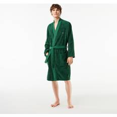 Green Robes Lacoste Mens Vert Defile Organic Cotton Bathrobe