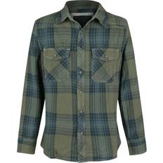 Brandit Checkshirt Flanel Shirt green blue