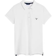 Gant Vita Pikétröjor Gant Md. Summer Pique White