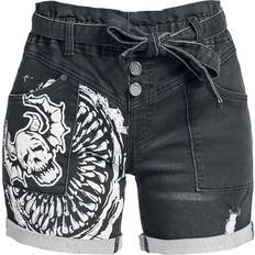 Hosen & Shorts Stranger Things Shorts Hellfire Club 27 till Damer mørk denim