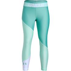 Sportswear Garment - Turquoise Clothing Under Armour Color Block Ankle Crop Leggings - Azul