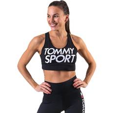 Tommy Hilfiger Polyester BH:ar Tommy Hilfiger Sports Bra Logo Mid Black