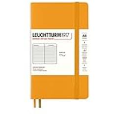 Leuchtturm1917 LEUCHTTURM1917 365647 Anteckningsbok Pocket A6, softcover, 123 numrerade sidor, Rising Sun, linjerad