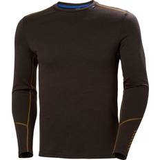 Brown - Men Base Layers Helly Hansen Men's Lifa Merino Midweight Crew Layer Brown Triple Espr Brown