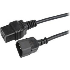 Strømkabel 2m Strøm Iec 60320 C14 Strøm Iec 60320 C19