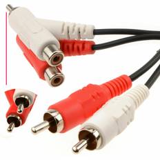 Cables Kenable Stackable 2 RCA Phonos to 0.5m