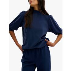 Tencel Bluser My Essential Wardrobe 21 The Puff Blouse Bluser 10703704 Total Eclipse XXLARGE