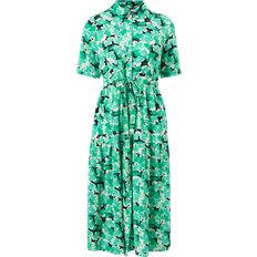 Green - Shirt Dresses Pieces Pckasey Midi Dress