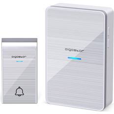 Aigostar campanello senza fili a batterie wireless digitale IP44 porte casa ufficio porta 150M silver