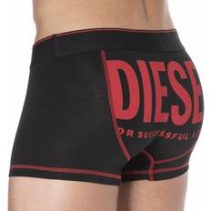 Stretch - Women Men's Underwear Diesel Maxi Logo Cotton Boxer Briefs - Black