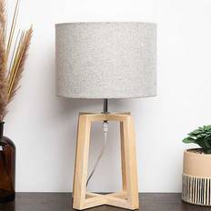 Freemans Barnard Wooden Table Lamp