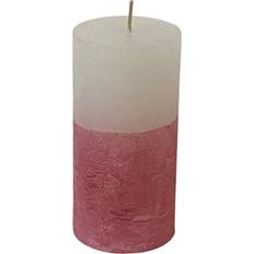 Geri of 4 Two-Tone Pillar Candle 4pcs