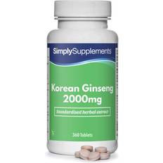 Simply Supplements Korean Ginseng 2000mg 360 Tablets