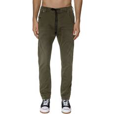 Green - Men Jeans Diesel Krooley-e-ne Slim Straight Jeans in Olive