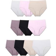 Fruit of the Loom Women's Body Cotton Brief Panty 10 Pack