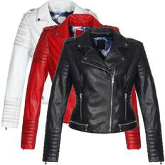 Lederjacken - Weiß Hollert Leather Jacket GRAZA White