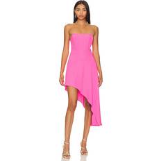 Amanda Uprichard Women's Muse Strapless High-Low Dress Hibiscus Hibiscus