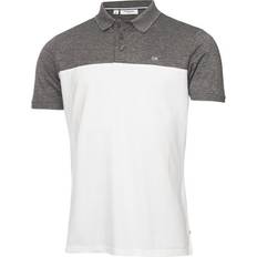 Calvin Klein Polo Shirts Calvin Klein Colour Block Polo Shirt Charcoal/white