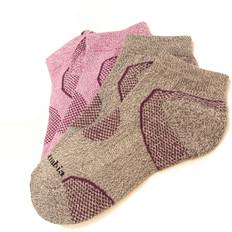 Columbia Underwear Columbia Women's Balance Point Low-Cut Sock 2pk- PurpleGrey O/S